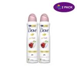 Dove Deodorant Spray Pomegranete & Lemon Verbana Scent (150 Ml) 2 x $7.00