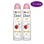 Dove Deodorant Spray Go Fresh (250 Ml) 2 x $9.50