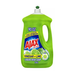 Ajax Ultra Triple Acción lavatrastes jabón líquido, Vinegar + Lime, 2.66Lt