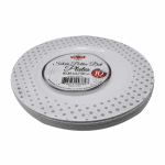 Platos Desechables Silver Polka Dots 10.25 inch, 10 Piezas