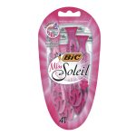 Rasuradora Bic Miss Soleil 3 Cuchillas Con Vitamina E (4 Pack)