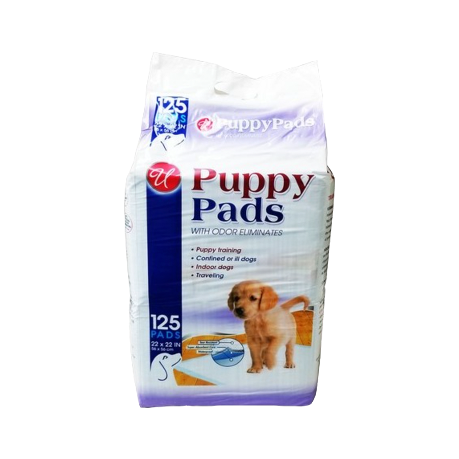 PuppyPads125_900x900 Puppy Pads Para Perros, 125 Tapetes 22x22 Pulgadas - Imagen 1