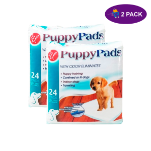 Puppy Pads Para Perros, 24 tapetes 22x23 Pulgadas 2 Pack