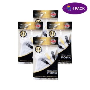 Heavy Duty Tenedores Desechables Blanco 96 x 5.00$