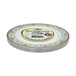 Platos Desechables Motif Design-Gold 7.5 Inch, 10 Piezas