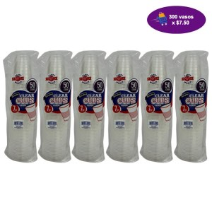 Vasos Desechables Party World  7 Oz 6 Pack x $7.00 (300 Vasos)