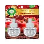 Air Wick Plug in Scented Oil,  2 Refills, Apple Cinnamon Medley.