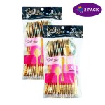 Cucharas  Desechables Gold 40 x 4.50$
