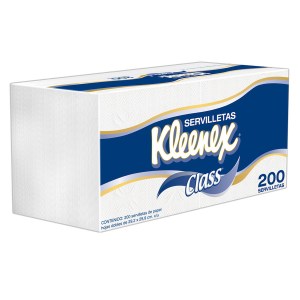 Servilletas Kleenex Class, 200 Ct.
