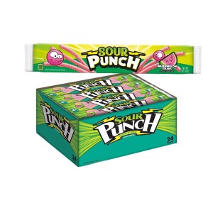 Sour Punch Straws Watermelon (2 Oz, 24 Ct)