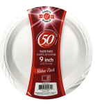 Platos Desechables Party World 9 Pulgadas 50 Unidades