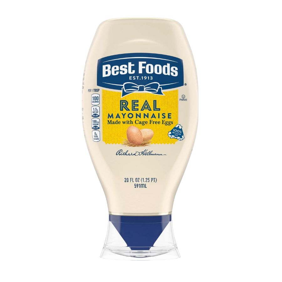 048001354500 Hellmann's Real Mayonnaise (20 Oz) - Imagen 1