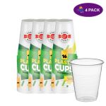 Party World Vasos Desechables Transparentes (16 Oz, 16 Ct.) 4 x $5.00
