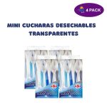 Party World Mini Cucharas Desechables Transparentes (48 Ct.) 4 x $7.40