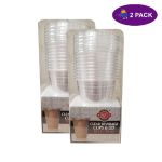Party World Vasos Transparentes Con Tapa (16 Oz, 10 Ct.) 2 x $5.00