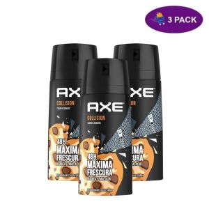 Axe Desodorante Collision, Cuero & Cookies, Máxima Frescura (150 Ml) 3 x $10.00