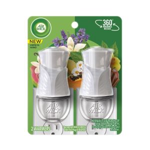 Air Wick Calentador De Aceite Perfumado , 2 Ct, Color Blanco.