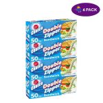 U Choice Bags Universal Double Zippper Sandwich Bolsa Transparente Tipo Ziplock  (50 Ct.) 4 x $5.50