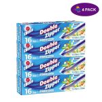 U Choice Bags Double Zipper Quart Size Bolsas Transparente Tipo Ziplock (16 Ct.) 4 x $5.00