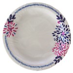 Platos Desechables De Papel Floral Design (6.75 In, 48 Ct.)