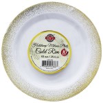 Platos Desechables Hotstamp Milano Plate Gold Rim (10 In, 10 Piezas)