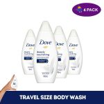 Dove Deeply Nourishing Body Wash (Travel Size - 100 Ml) 4 x $8.00