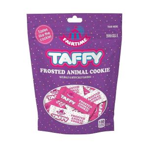 Fairtime Frosted Animal Cookie Taffy Bolsa Con Cierre Hermético  (11 Oz)