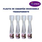 Flauta De Champán Desechable (6 Unidades) 4 x $5.00