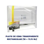 Plato De Cena Transparente Rectangular (11.75 In., 10 Ct.)