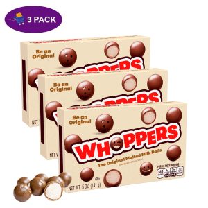 Whoppers Malted Chocolate Milk Balls Candy Box (5 Oz) 3 x $6.00