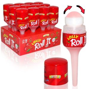 Zazers Lolly Roll It Sour Cherry Liquid Candy (12 Pack - 20 Ml)