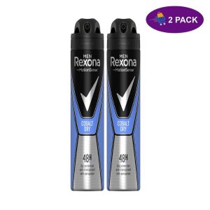 Rexona Men Cobalt Dry Deodorant (200 Ml) 2 x $8.00
