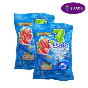 Zazers 3 Bala Coated & Filled Chewy Candies Blue Raspberry Flavor (Approx. 24 Pieces - Nt. Wt. 4.4 Oz) 2 x $ 3.50