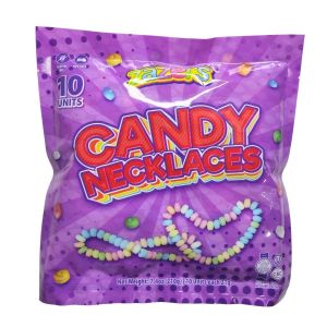 Zazzers Candy Necklaces Assorted Flavors (10 Pack - 0.74 Oz)