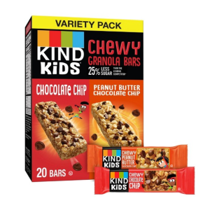 Kind Kids Chocolate Chip & Peanut Butter Chocolate Chip (20 Bars - 16.2 Oz)