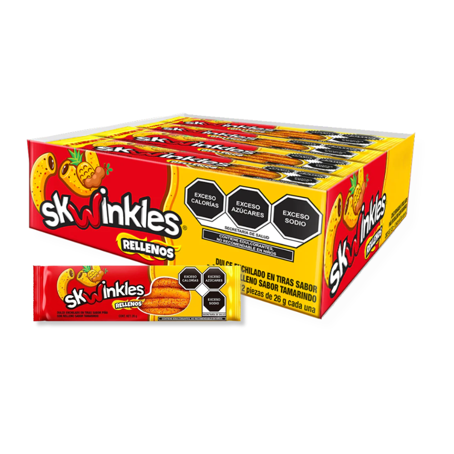 1 Skwinkles Rellenos Sabor Tamarindo (12 Pack) - Imagen 1