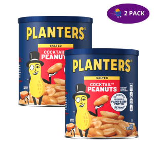 Planters Salted Cocktail Peanuts (16 Oz) 2 x $10.00