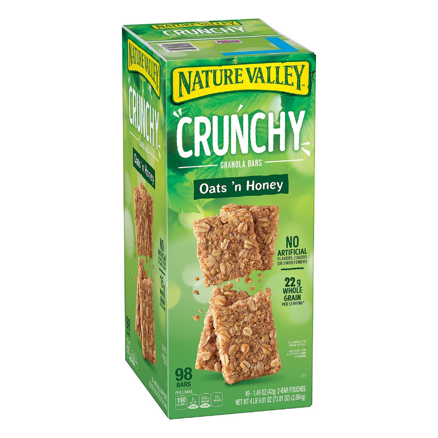Copia de 676979914169 (1) Nature Valley Oats 'n Honey Crunchy Granola Bars, 2 pk./49 ct. - Imagen 1