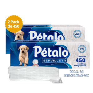 Pétalo Servilletas De Hoja Sencilla (450 Servilletas) 2 x $10.00