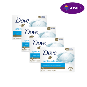 Dove Jabón En Barra Con Exfoliante Suave (135g) 4 x $6.50