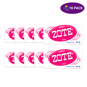Jabón Zote En Barra Rosa 100 Gramos 10 x $5.50