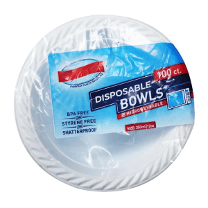 Party World Platos Bowl Desechables (12 Oz, 100 Ct.)