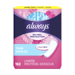 Always 162  Protectores Diarios Femeninos