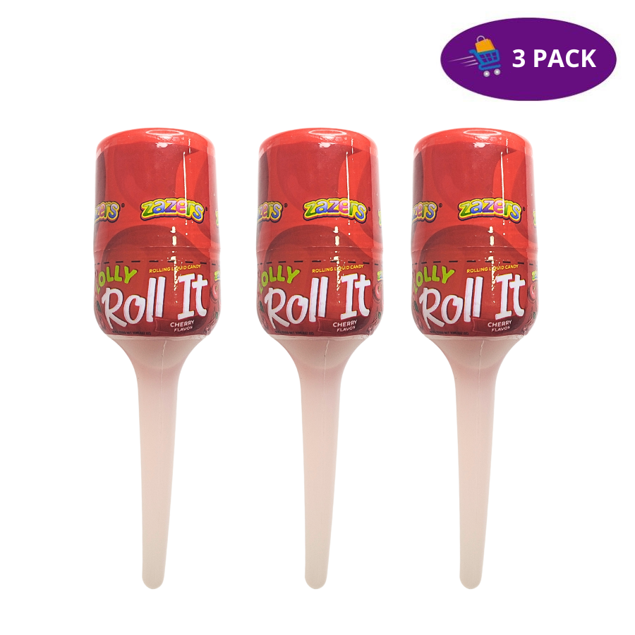 13 Zazers Lolly Roll It Sour Cherry Liquid Candy (20 ml) 3 x $4.00 - Imagen 1