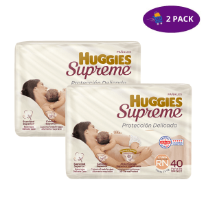 Pañales Huggies Supreme Etapa RN 40 Piezas  2 x $28.00