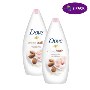 Jabon Liquido Dove Caring Bath Purely Pampering Almond Cream With Hibiscus 500 ML 2x $10.00