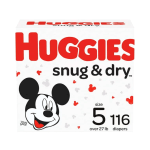 Huggies Snug & Dry Baby Diapers, Size 5, 116 Ct - Imagen 2