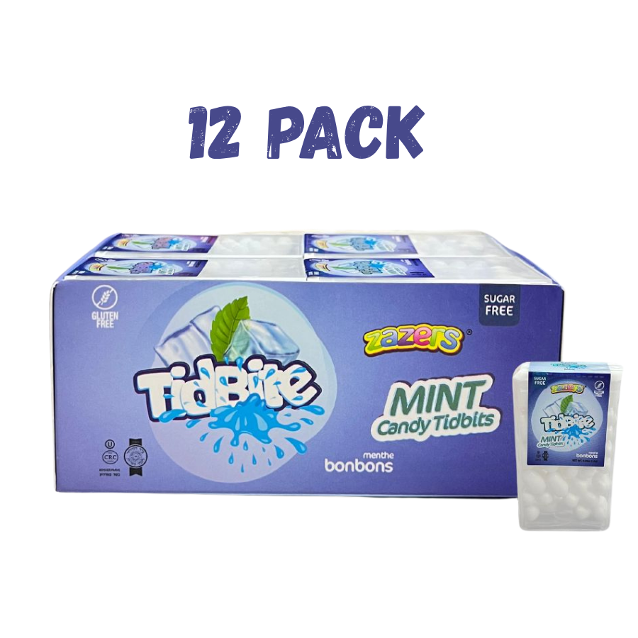 tidbite Zazers Tidbite Mint Candy Tidbits (12 Pack - 0.63 Oz) - Imagen 1