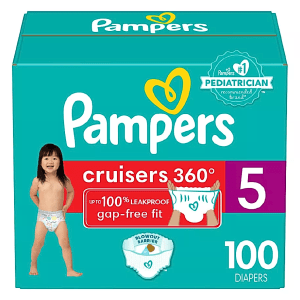 Pañales Pampers Cruisers 360° (27+ LB- 100 Piezas) Etapa 5