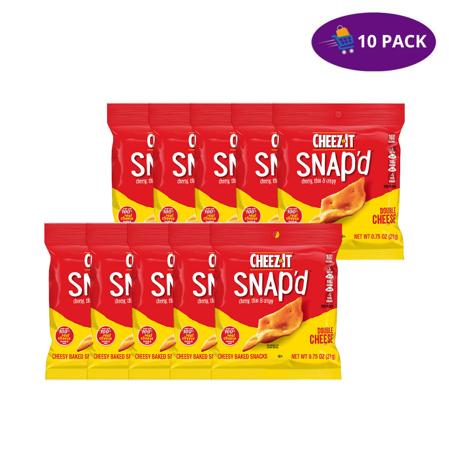 5 Cheez It Snap'd Double Cheese (0.75 Oz) 10 x $6.50 - Imagen 1